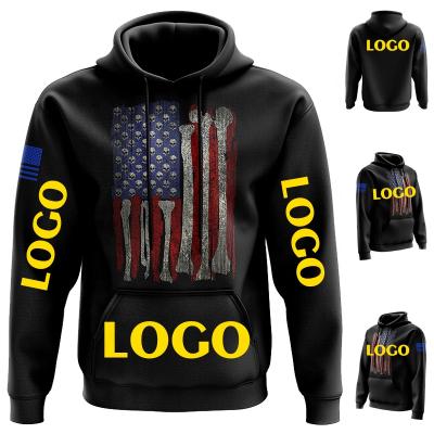 China Wholesale Custom Anti-wrinkle Hoodies With OWN Logo Skull Flag Hoodie Custom Made Personalized Hoodies for sale