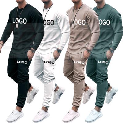 China Autumn And Spring Tracksuit Custom Warm Sweatshirt QUICK DRY Fits Mens Tracksuit Set Long Sleeve 2 Piece White Tracksuit Sets for sale