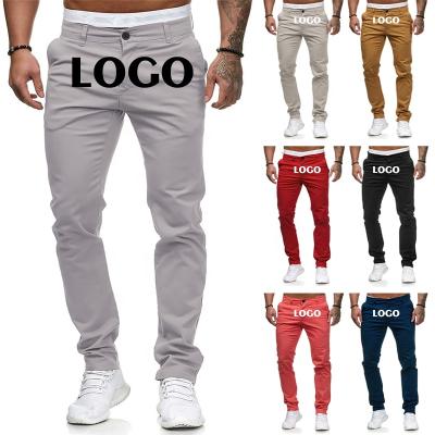 China Anti-Wrinkle Low MOQ Logo With Button Multi-Pocket Plus Size Custom Jogger Pants Wholesale Pants Trousers For Men for sale