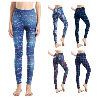 China New Breathable Fashion And Hot Women's 3D Digital Seamless Leggings Printing For Women for sale