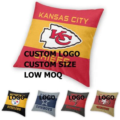 China Home Sofa Decorative Cushion Pillow Case Buccaneers 49ers Cowboys Steelers Heads NFl Football Teams Anti-pull Wholesale Covers Prorector for sale