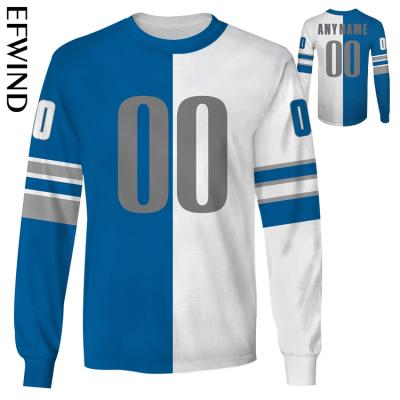 China QUICK DRY Accept Custom Logo American Rugby Branded NFl Football Detroit Lion S Teams Sports Long Sleeve Unisex Sweatshirt for sale