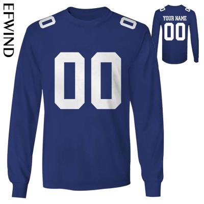 China QUICK DRY Accept Custom Branded Logo American Rugby Football New York NFl Giants Teams Sports Long Sleeve Sweatshirt Unisex for sale