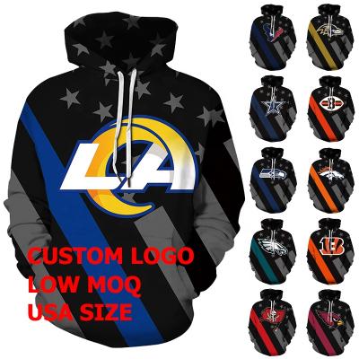 China Wholesale Anti-Wrinkle All 32 NFL Football Teams New Design In Stock Items Accept Low MOQ Custom Logo Los Angeles Rams Hoodies for sale