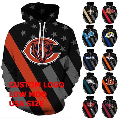 China Wholesale Anti-Wrinkle All 32 NFL Football Teams New Design In Stock Items Accept Low MOQ Custom Hoodies Logo Chicago Bear s for sale