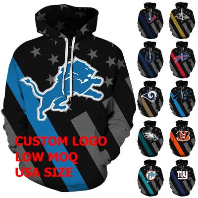 China Wholesale Anti-Wrinkle All 32 NFL Football Teams New Design In Stock Items Accept Low MOQ Custom Hoodies Detroit Lion Logo s for sale