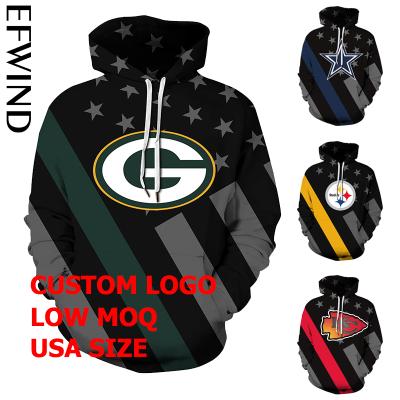 China Anti-wrinkle Accept Low MOQ Logo Wholesale American Rugby All Custom Made 32 NFL Football Teams Hoodies for sale