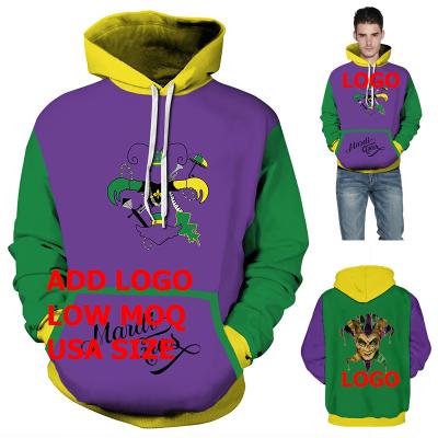 China Wholesale Anti-wrinkle New Design Pre-Order Accept Low MOQ Custom Logo New Orleans Mardi Gras Hoodies for sale