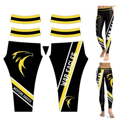 China Antibacterial OEM&ODM Accept Custom Logo High Quality 73%Polyester 27%Spandex Printed Fitness Gym Yoga Pants Leggings For Women for sale