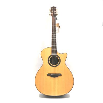 China Factory Selling Hot Buy Professional Flawless Veneer 41 Inch Flawless Veneer Harp Acoustic Guitar for sale