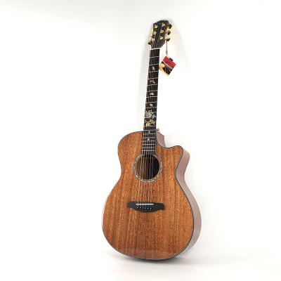 China Concert/home/outdoor factory directly selling 41 inch veneer acoustic guitar mahogany cheap prices of a guitar for sale