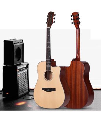 China China Wholesale Mahogany Custom Sell Cheap Price Guitars Suppliers 41 Inch Matte Acoustic Guitar for sale