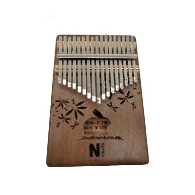 China Factory Wholesale Mahogany Customized 17 Keys Kalimba Fashion Style 17 Mini Kalimba Keys for sale