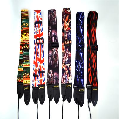 China GUITAR Guitar Neck Straps Black Strap Guitar Belt With Picks Acoustic Guitar Strap for sale