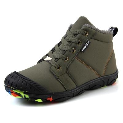 China Anti-odor 2019 new winter children's outdoor boots with cotton-padded high tops for warmth and wear-resistant for sale