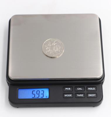 China 1000g X 0.01g Digital Pocket Wholesale Scales In Grams For Jewelry Gold Weight 11.4 (L) X 9.6 (W) X 2.7 (H) for sale