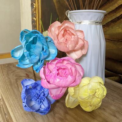 China Central Institute of Statistics Eco-friendly Most Popular Artificial Sola Flowers Sola Wood Flower for Christmas Decoration for sale