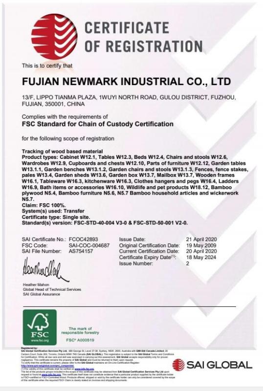 FSC - Fujian NEWMARK Industrial Co., Ltd.