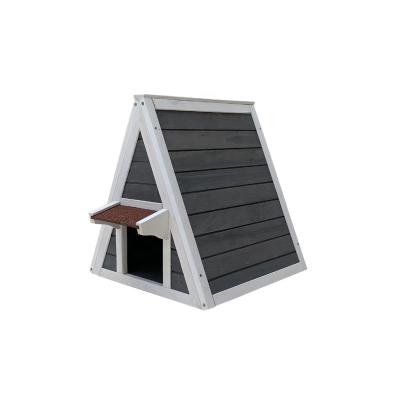 China Viable Wooden Cat House Pet House Triangle Cat House for sale