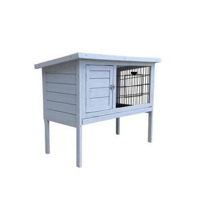 China Breathable wooden hutch for sale