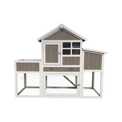 China Easily Assembly Hot-selling Quality Fashion Large Wooden Chicken Cage With Run for sale