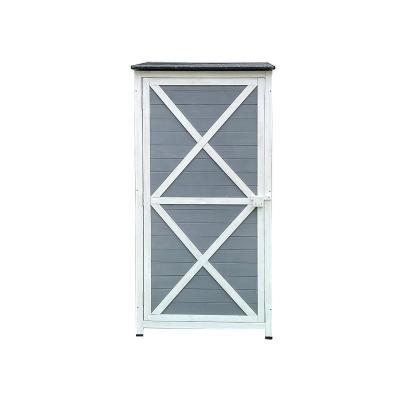 China Chinese Garden Tool Storage Vertical Fir Wooden Shed, Outdoor Shed Garden Cabinet For Sale for sale