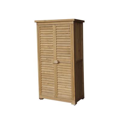 China Easily Assembled Outdoor Movable Wood Cabinet for sale