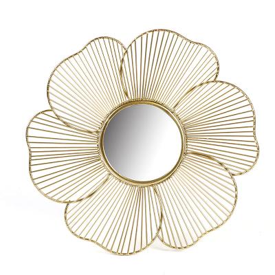 China Modern High Quality Durable Using Various Stylish Room Decorative Metal Wall Mirror for sale