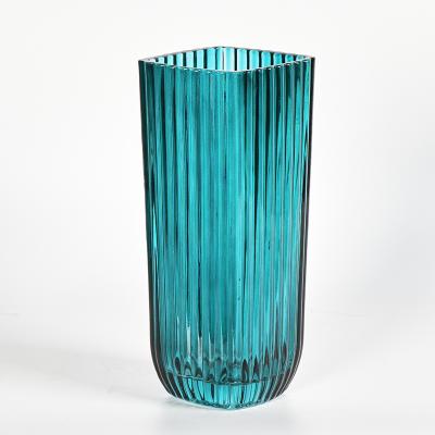 China Casual Wholesale High Quality Modern Home Decorative Flower Vase Glass for sale