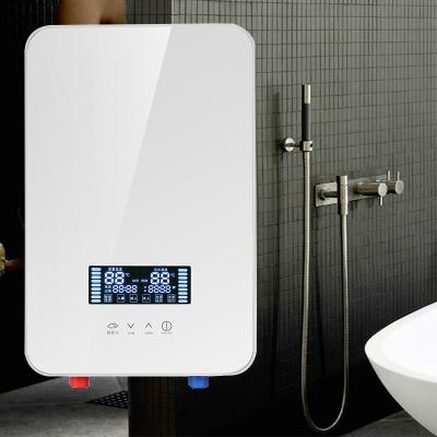 China Hotel Factory 6.5KW 8KW 9KW Smart Bathroom Touch Control Shower Water Heater Geyser Instant Electric Water Tankless Heater for sale