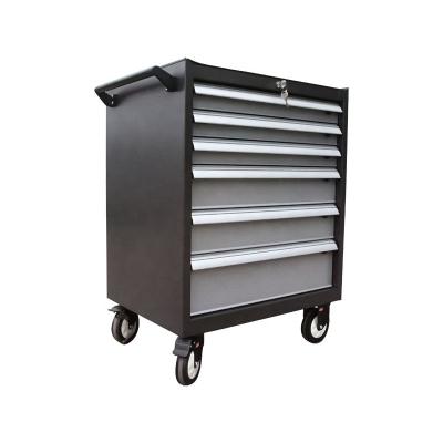 China Office Workshop Garage Metal Tool Cabinet Tool Cart Tool Cart with Handle and Wheels for sale