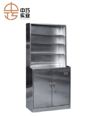 China Commercial Modern Office Furniture Design Used Clear Shelf Hospital Kitchen Bathroom Stainless Steel Medical Cabinet for sale