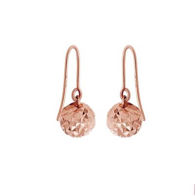 China Simplicity Simple 18K Rose Gold Earrings Gold Color Gold Earrings Fashion Female Earrings for sale