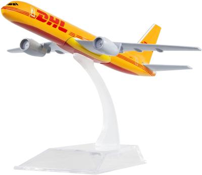 China Good Furnishing Network Plane Asia 16CM Alloy Aircraft Cargo DHL757 DHL Model Sales Model for sale