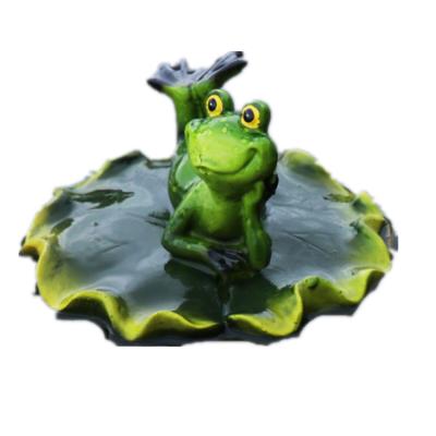 China Europe Waterscape Decoration Garden Frog Decoration Aquarium Landscaping Simulation Garden Frog Resin Animal Decoration for sale