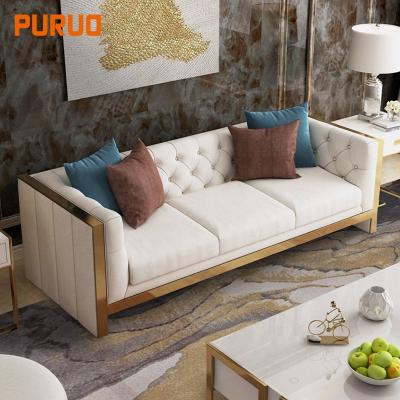 China Latest Design Modern Living Room Sofa Metal Legs Fabric Sectional Sofa Set for sale