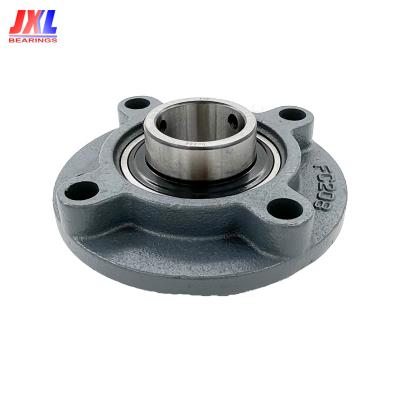 China Long Life High Speed Cast Iron Housing Eccentric Locking Ucfc204-16 Flange Cartridge Bearing Units for sale