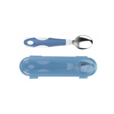 China Wholesale BPA Free Unique-designed Kids Portable Stainless Steel Twisting Spoon With Box for sale