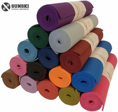 China High Quality Eco - Friendly Fitness Exercise SUNSKI PVC Yoga Mat for sale