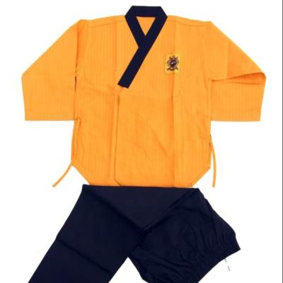 China Professional Gyeorugi And Poomsae Suit Cotton And Polyester Taekwondo Uniform for sale