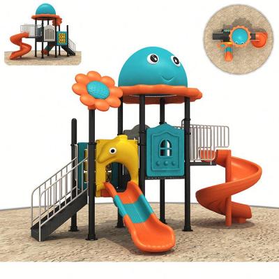 China Kids and adults chill! Boat Shape Plastic Kids Playground Children Slide With Tube Slide for sale