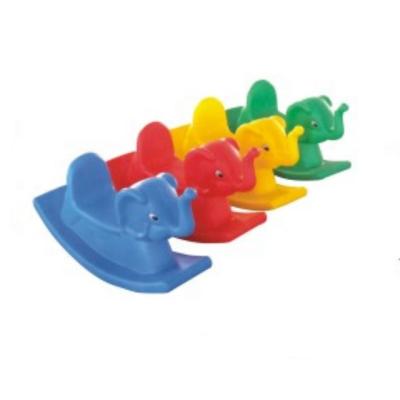 China Ride on 2020 Hottest Colorful Animals Toy Kindergarten Family Use Cheap Plastic Kid Elephant Rocking Horse for sale