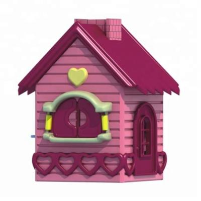 China Easily assembled nice pink sweetheart cubby house for girls Kindergarten Pre-school for sale