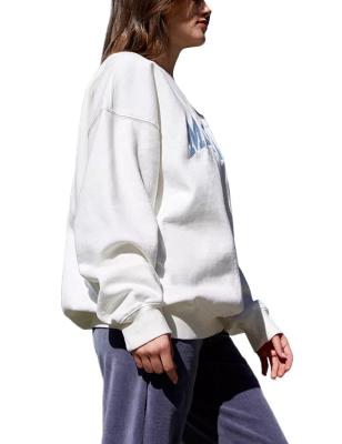 China High Quality Oversized Anti-wrinkle Sweatshirt Dropped Shoulders Mask Pullover Women Hoodies Custom Made for sale