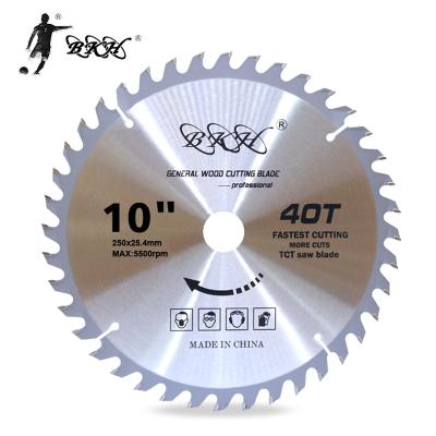 China Cutting BKH WuYi Factory 10inch Hot Selling TCT Saw Blade Alloy Circular Blades 40 Teeth For Wood Cutting for sale