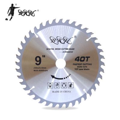 China Cutting BKH WuYi Factory 9inch Hot Selling TCT Saw Blade Alloy Circular Blades 40 Teeth For Wood Cutting for sale