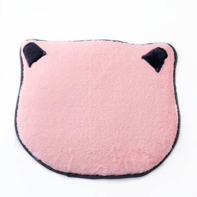 China Rabbit Velvet Pet Cats And Dogs Mat Kids Non-slip Soft Waxy Carpet for sale