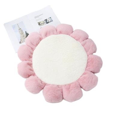 China Non-Toxic Pet Cat and Dog Cushion Flower Round Mat Cushion for sale