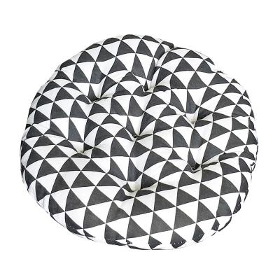 China Non-Toxic Round Chair Cushion Raw Round Cushion Japanese Polyester Fabric Futon Cushion for sale