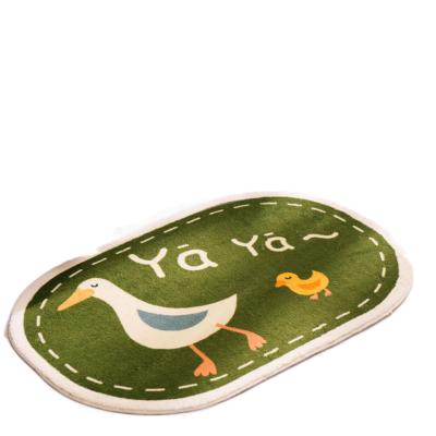 China Lovely Bathroom Door Mat Animal Bedroom Home Bathroom Antimicrobial Antimicrobial Prints Pad Absorbent Mats for sale